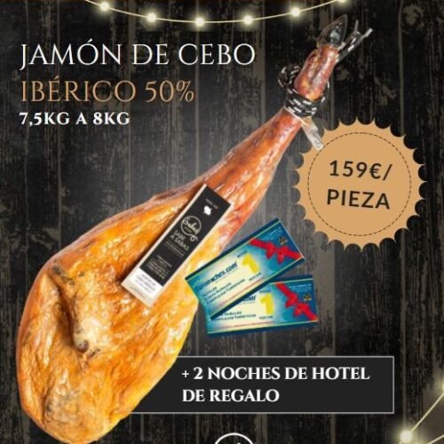 Jamón de cebo ibérico 50% raza ibérica