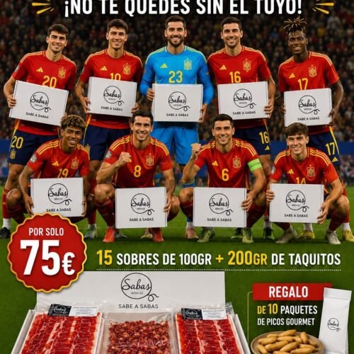 Maletín Paleta gran selección duroc 100% pezuña negra