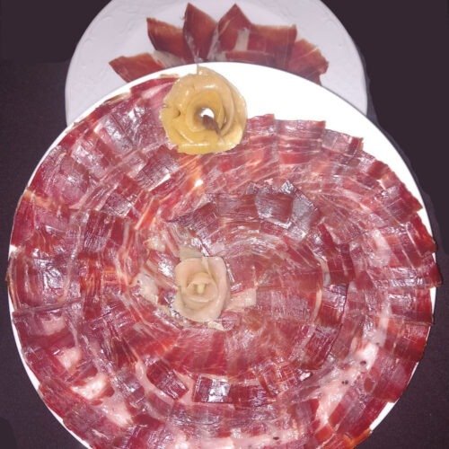 plato de jamón