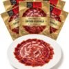 Plato de jamón Sabas presentado en forma de abanico