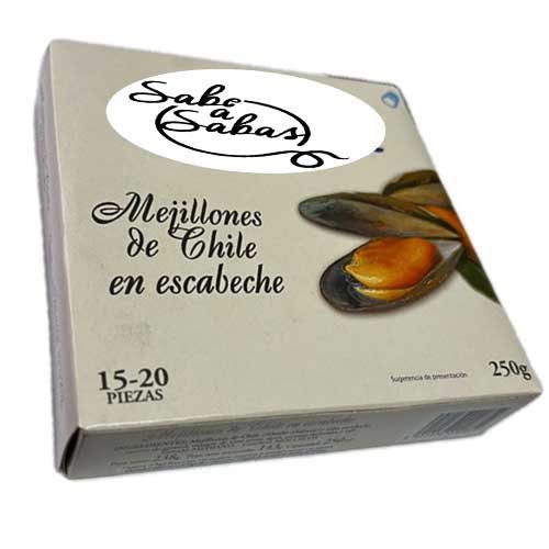 Mejillones en escabeches 15/20 250 grs