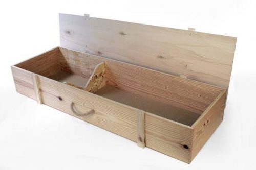 caja jamonera de madera