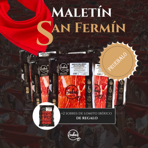 jamón de cebo Ibérico 50% raza ibérica Maletin